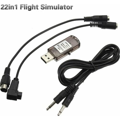 RC USB Flight Simulator Cables for G7/G6 G5.5 G5 PH5.0 Flysky FS-I6 FS-TH9X FS-T6 FS-CT6B Helicopter Airplane Quadcopter