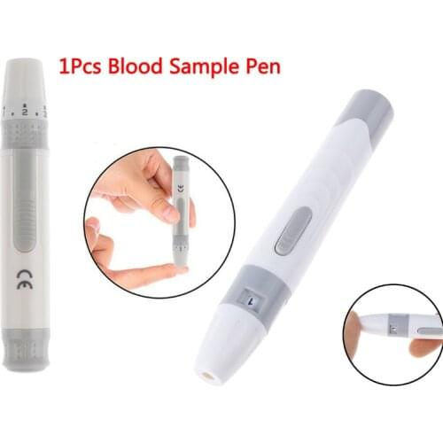 1pcs Health Care Blood Sampling Pen Lancet Pen Adjustable Blood Glucose Lancing Device For Diabetes Mellitus Old Man
