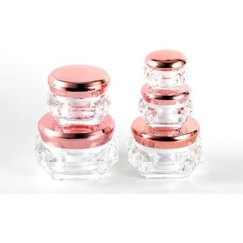 10pcs Cosmetic Jar 5/10/15/20/30g Small Empty Cosmetic Refillable Bottles Plastic Eyeshadow Makeup Face Cream Jar Pot Container