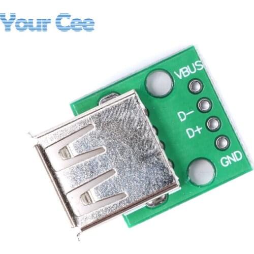10 pcs USB2.0 Female to 4P DIP Switch DIP Adapter Board Module USB Adapter Plate