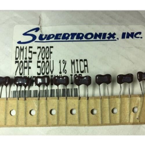 100% New and original 10PCS CDE DM15-700F 70PF 500V 1% fever silver mica capacitance