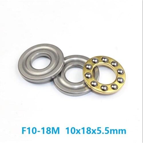 100pcs F10-18M Axial Ball Thrust Bearing 10x18x5.5 mm bearing Plane thrust ball bearing 10*18*5.5mm