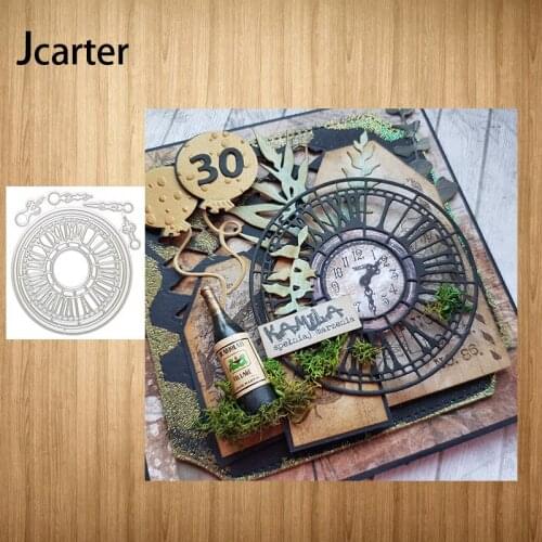 2021 New Arrival Metal Cutting Dies Clock Circle Craft Handmade Knife Mould Blade Punch Stencils Dies Cut for Scrapbooking Model
