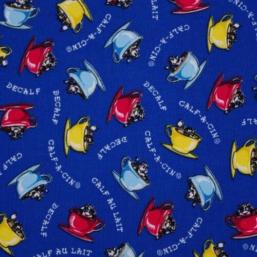 138cmx100cm Cotton Poplin Fabric - Coffee cup(383)