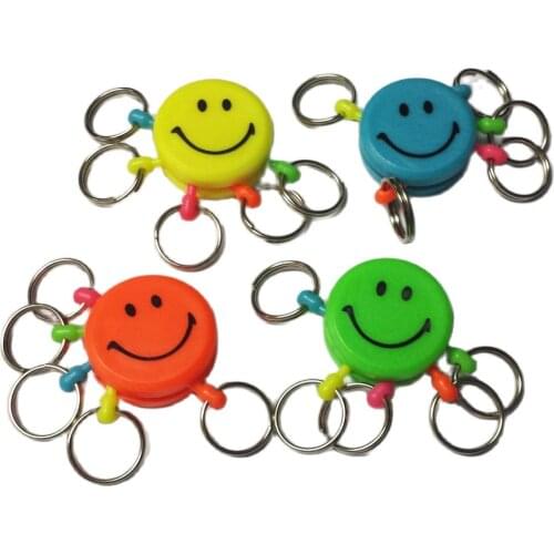 4X Multi Quick Release Plastic Key Chain Ring Novelty Party Favors Gift Pinata Lucky Birthday School Prize Filler Loot Bag