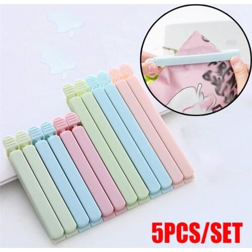 5Pcs Bag Clips Large Household Snack 15cm Food Bag Storage Freezer Sealing Clips Close Clip Sealer Seal Fridge Kitchen Tools