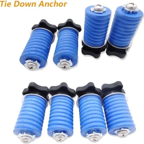 Car Anchors 8PCS Lock & Ride Type Eyelet Tie Down Anchor Cargo Hook Racks Eye Bolt Fasteners For Polaris Ranger General