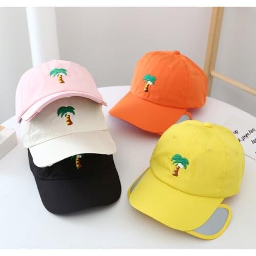 Doitbest Children Baseball Cap Summer Quick-drying coconut tree kids Spring Boys Girls Caps child snapback Hat gorras