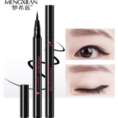 MENGXILAN Black Long-lasting Waterproof Liquid Eyeliner Eye Liner Pen Pencil Makeup Cosmetic Beauty Tool Wholesale