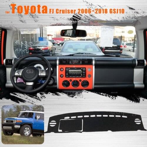 For Toyota FJ Cruiser 2006~2018 GSJ10 Console Dashboard Suede Mat Protector Sunshield Cover
