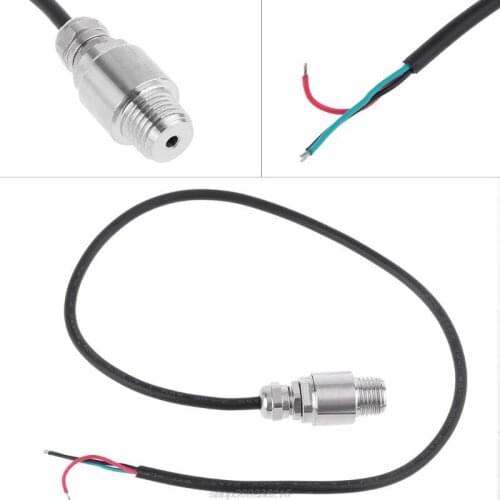 DC 5V 1/4 NPT Pressure Transducer Transmitter Sensor Stainless Steel Oil Air Water 10/20/30 Bar JY27 12 Dropshipping