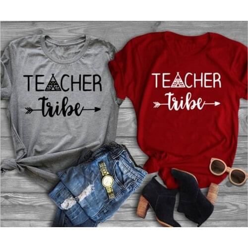 Teacher Tribe t Shirt women fashion grunge slogan student aesthetic tumblr street style goth party vintage quote tee graphic top