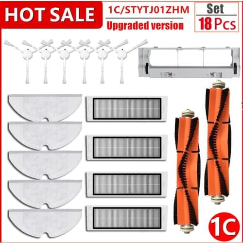 Hepa Filter Main Side Brush Mop Cloth for Xiaomi Mijia 1C / STYTJ01ZHM T1 Dreame F9 Robotic Vacuum Cleaner Accessories