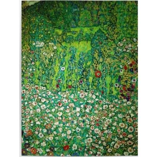 Canvas Prints Painting Wall Gustav Klimt Art Poster Park Modern Scenery Home Mountain Top For Living Room Decor Modular Pictures
