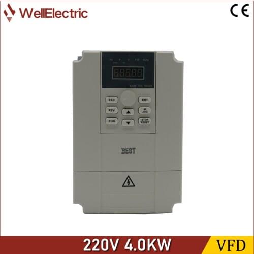 VFD Inverter 220V 4.0KW for Woodworking Engraving Machine BEST Brand