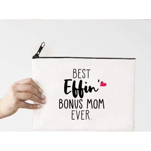 Heart Best Mom Cosmetic Bag Women Make Up Bag Travel Toiletries Storage Pouch Fashion Women Clutch Purse Pencil Case