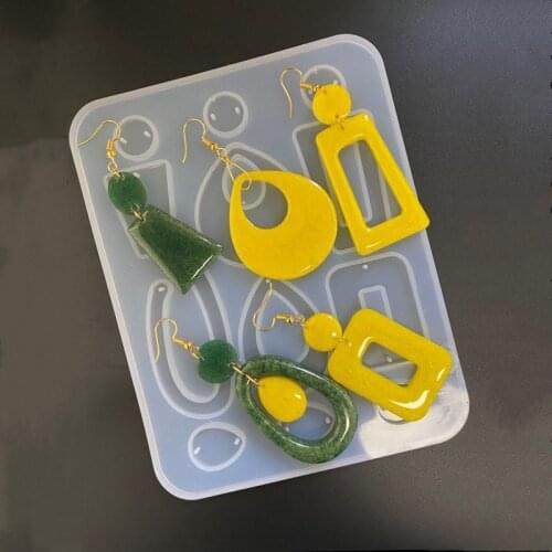 Pendant earring silicone jewelry mold for jewelry silicone resin mold handmade diy epoxy resin mold household goods accessories
