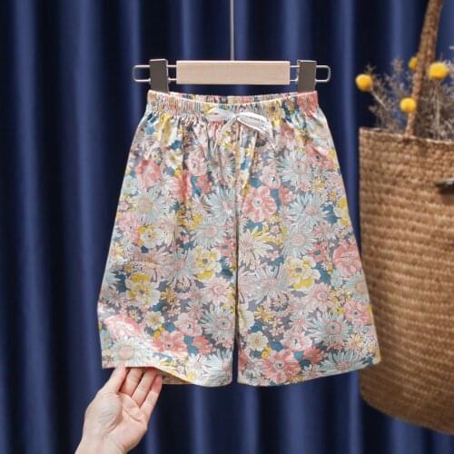 Toddler Kids Summer Shorts Flower Princess Hot Pants Fashion Floral Baby Girls Shorts Children Pants Leisure Girls Clothing