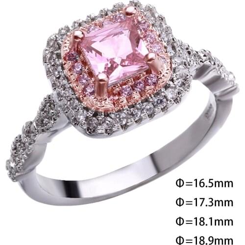 Metal 90s Aesthetic Crystal Rings Colorful Charms Rings Micro-Inlaid for Women Families Friends Colleagues Mothers Day Gifts