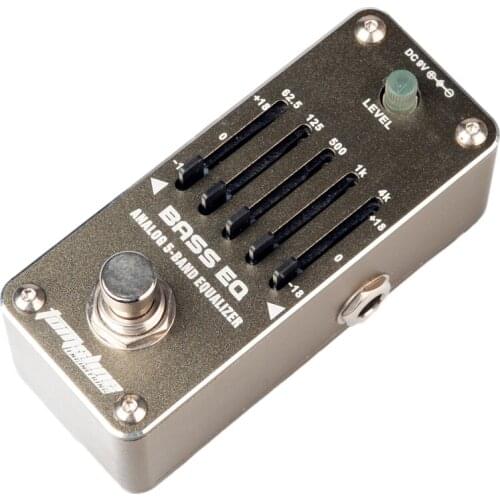 Metal 3.5mm Jack Bass EQ Effect Pedal Analog 5-Band Equalizer for Electric Guitar Accessory