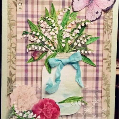 Lily of the Valley Metal Cutting Dies Stencil for DIY Scrapbooking Album Embossing Paper Cards Deco Crafts Die Cuts