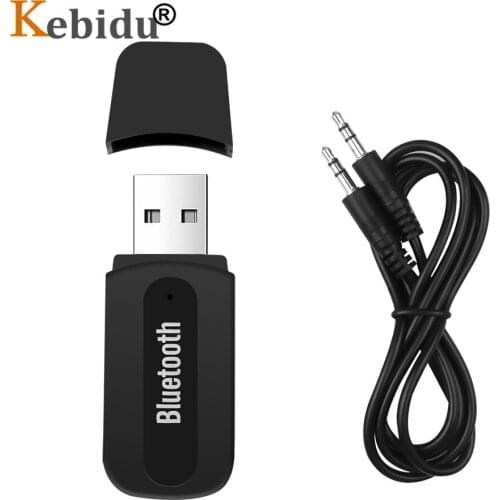 Kebidu Portable Wireless Bluetooth Music Receiver Adapter No Transmitter for iPhone Samsung Xiaomi Car Kit 3.5mm Audio Receiver
