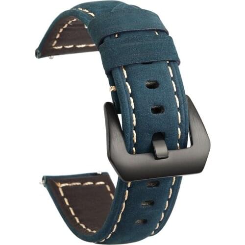 Genuine Leather Strap For Galaxy Watch Active2 40mm Bands Active 2 44mm Band 20mm for Samsung Galaxy Watch Active 2 watchband