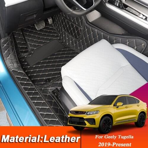 Car Styling Custom Foot Mat For Geely Tugella 2019-Present LHD Leather Floor Protect Waterproof Pad Internal Auto Accessories