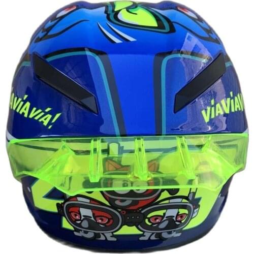 Repair Parts Rear For Motorcycle Helmet One Size Rear Wing Big Tail Clear Black Or Yellow Color 1