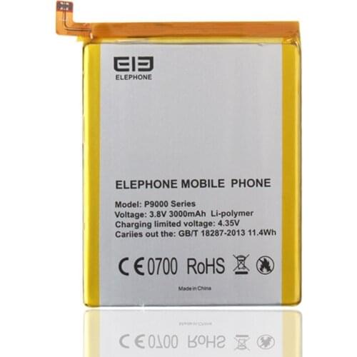 100% Original Backup Elephone P9000 P9000 Lite 3000mAh Battery For Elephone P9000 P9000 Lite Smart Mobile Phone