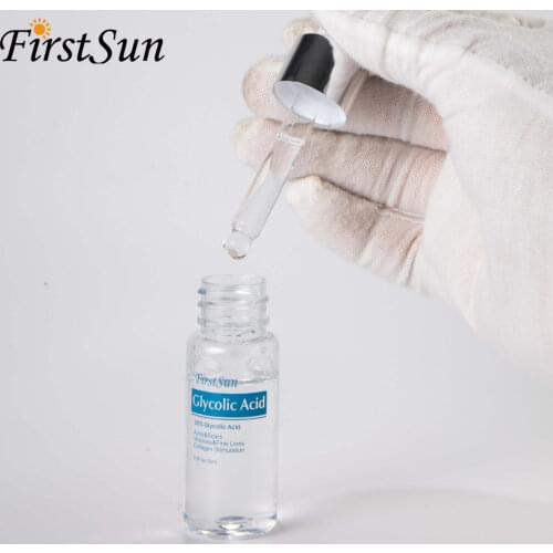 15ml 30% Glycolic Acid Peel Serum Shrink Pores Hyaluronic Acid Alpha Arbutin Pure Serum Whitening Brightening Lightening Skin