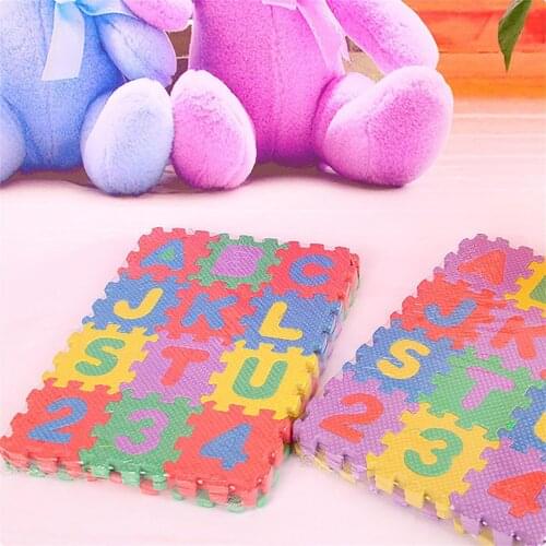 36PCS Carpet Baby Kids Alphanumeric Educational Puzzle Blocks Infant Crawling Mat Child Toy Gifts Puzzle Floor Mat Jigsaw Toy