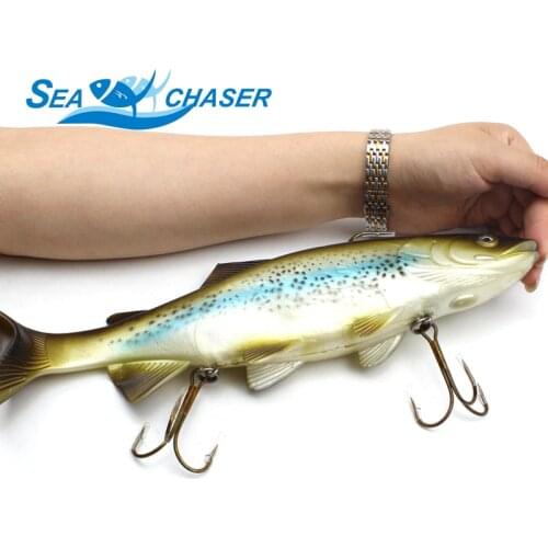 2018NEW Huge Fish Bait 30cm 400g Deep Sea Ocean Boat Fishing Lure Soft Plastic Lure Soft Fishing Tackle Artificial Baits
