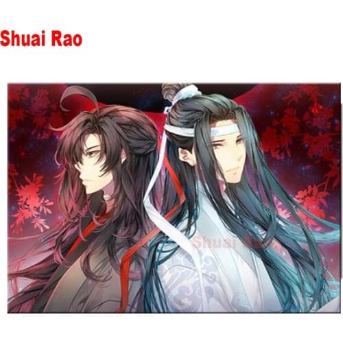 5d Diy Diamond Painting Mo Dao Zu Shi Figure Wei Wuxian Anime Cross Stitch 3D Diamond Mosaic Full Square Drill Resin Home Decor