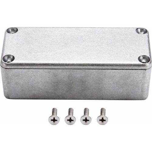 2mm Thickness Aluminium Electronic Project Case Silver Hammond Diecast Stompbox Enclosure Box