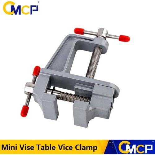 CMCP 35mm Aluminium Miniature Small Jewelers Hobby Clamp On Table Bench Table Bench Clamp Mini Vise Table Vice Clamp Hand Tools