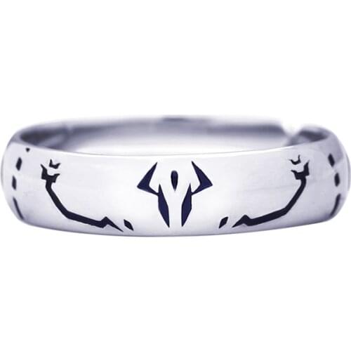 Anime Jujutsu Kaisen Ryomen Sukuna Itadori Yuji Cosplay Unisex Silver Fashion Adjustable Finger Rings Jewelry Xmas Fashion Gift