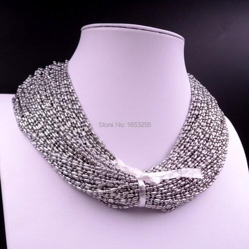 Wholesale 100Meter Stainless Steel 2.4mm Long Stort Rice Beads Chain Link Jewelry Finding /Marking Chain DIY Necklace
