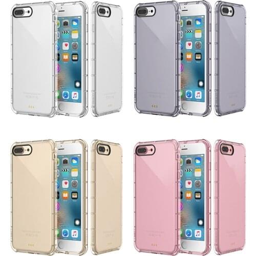 5pcs/lot Colorful Air Cusion Anti Knock Case for iPhone X XR XS Max 11 11 Pro 11 Pro Max 8 7 6 Plus Clear TPU Case