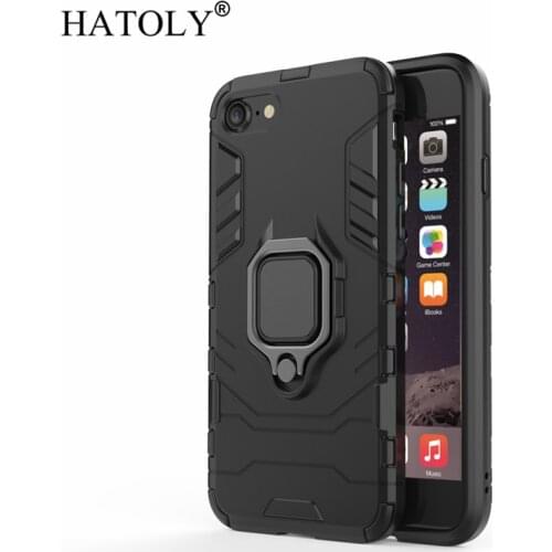 For Apple iPhone SE 2020 Case, iPhone SE 2020 Car Holder Armor Cases Hard PC & Soft Silicon Cover for iPhone SE 2020 With Magnet