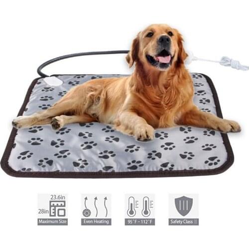 Electric Pet Heat Pad Heating Mat Pet Dog Bed Puppy Warmer Waterproof Winter Warm Mat Blanket Cushion Pet Sofa US/EU Plug