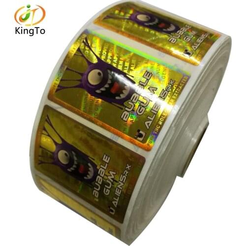 Hot selling laser hot foil security hologram label sticker roll