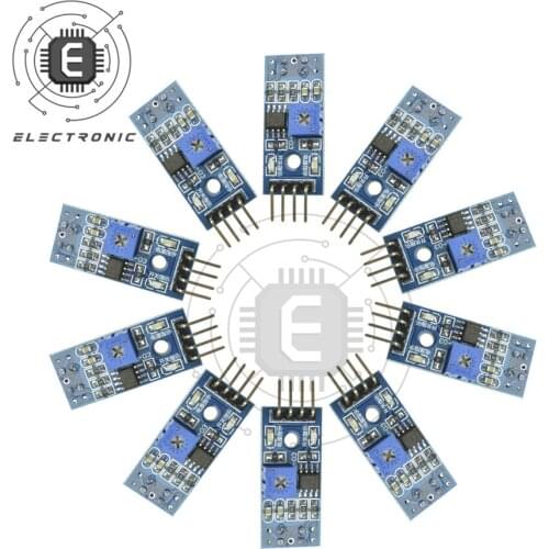 10pcs TCRT5000 IR Sensor For Arduino Infrared Photoelectric Switch Detector IR Infrared Line Tracking Module Optical Diode Board