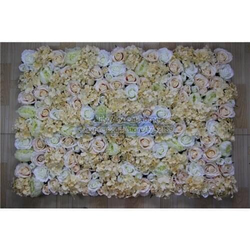 Artificial flower wall rose peony hydrangea wedding background decoration