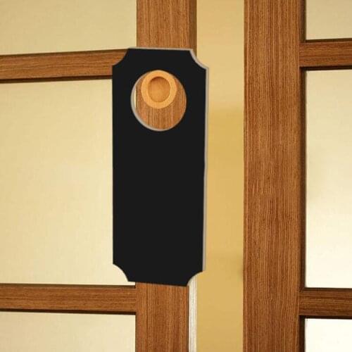 Creative Door Hanging Double-Sided Small Blackboard Hotel Signage Prompt Board Wooden Crafts Home Decoration Blackboard Pendant