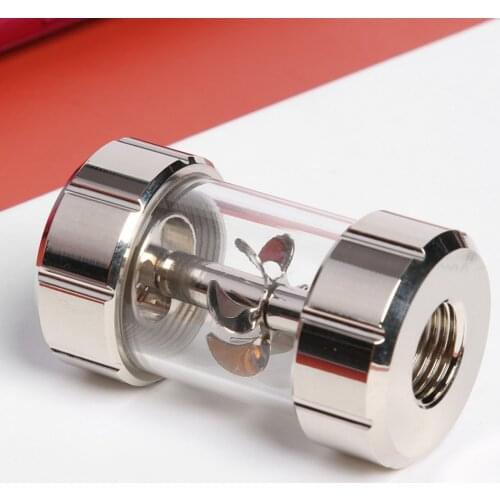 Metal Water Cooling Flow Meter Computer PC Cooler Radiator System Gauge Sensor for Household Computer Accessories