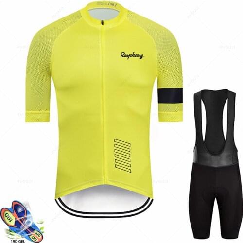 New Raphaing 2021 Cycling Set Triathlon Bicycle Clothing Breathable Mountain Cycling Clothes Suits Ropa Mallot Ciclismo Hombre