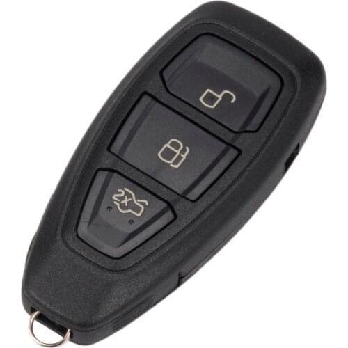 OkeyTech 3 Button Car Key Shell with Insert Blade Replacement Smart Key for Ford Mondeo Fiesta Focus Titanium C-Max Kuga Refit