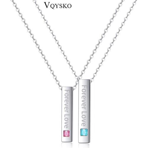 Hot Lover Letter Necklaces Couple Pendants For Women Men Valentines Day Gift Jewelry For Women Men