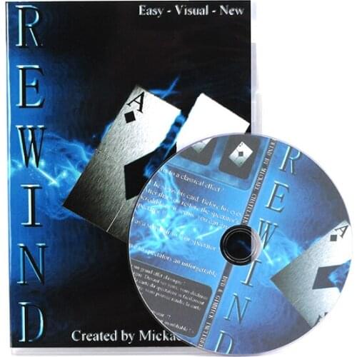 Rewind (Gimmick) - Magic Trick, Stage,Close Up Magic Props, Accessories,Fun,Card Magia Toys,professional magic tricks